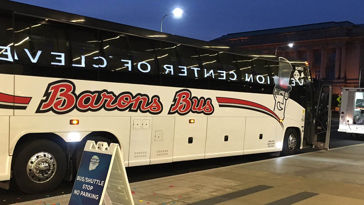 barons bus charter bus meetings and convention center cleveland
