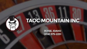 Casino & gambling-themed header image for Barons Bus Charter service to Taoc Mountain Inc in Boise, Idaho. Please call 2083752251 to contact the casino directly.)