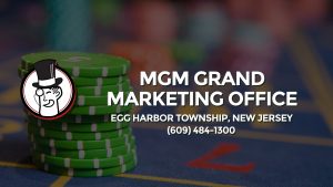 Casino & gambling-themed header image for Barons Bus Charter service to Mgm Grand Marketing Office in Egg Harbor Township, New Jersey. Please call 6094841300 to contact the casino directly.)