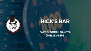 Casino & gambling-themed header image for Barons Bus Charter service to Rick's Bar in Fargo, North Dakota. Please call 7012328356 to contact the casino directly.)