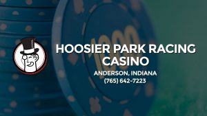 Casino & gambling-themed header image for Barons Bus Charter service to Hoosier Park Racing Casino in Anderson, Indiana. Please call 7656427223 to contact the casino directly.)