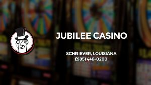 Casino & gambling-themed header image for Barons Bus Charter service to Jubilee Casino in Schriever, Louisiana. Please call 9854460200 to contact the casino directly.)