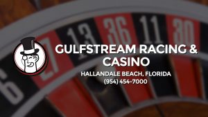 Casino & gambling-themed header image for Barons Bus Charter service to Gulfstream Racing & Casino in Hallandale Beach, Florida. Please call 9544547000 to contact the casino directly.)