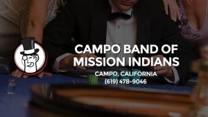 Casino & gambling-themed header image for Barons Bus Charter service to Campo Band Of Mission Indians in Campo, California. Please call 6194789046 to contact the casino directly.)