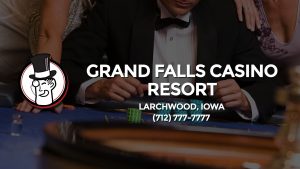 Casino & gambling-themed header image for Barons Bus Charter service to Grand Falls Casino Resort in Larchwood, Iowa. Please call 7127777777 to contact the casino directly.)