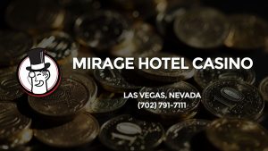 Casino & gambling-themed header image for Barons Bus Charter service to Mirage Hotel Casino in Las Vegas, Nevada. Please call 7027917111 to contact the casino directly.)
