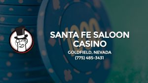 Casino & gambling-themed header image for Barons Bus Charter service to Santa Fe Saloon Casino in Goldfield, Nevada. Please call 7754853431 to contact the casino directly.)
