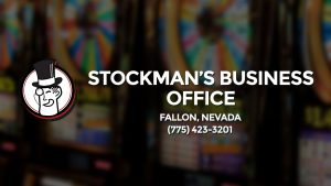 Casino & gambling-themed header image for Barons Bus Charter service to Stockman's Business Office in Fallon, Nevada. Please call 7754233201 to contact the casino directly.)
