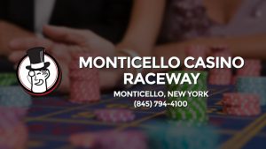 Casino & gambling-themed header image for Barons Bus Charter service to Monticello Casino Raceway in Monticello, New York. Please call 8457944100 to contact the casino directly.)