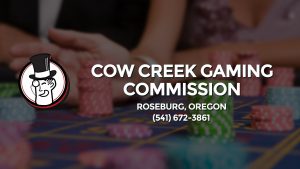 Casino & gambling-themed header image for Barons Bus Charter service to Cow Creek Gaming Commission in Roseburg, Oregon. Please call 5416723861 to contact the casino directly.)
