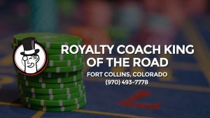 Casino & gambling-themed header image for Barons Bus Charter service to Royalty Coach King Of The Road in Fort Collins, Colorado. Please call 9704937778 to contact the casino directly.)