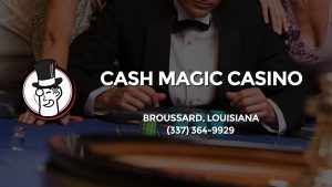 Casino & gambling-themed header image for Barons Bus Charter service to Cash Magic Casino in Broussard, Louisiana. Please call 3373649929 to contact the casino directly.)