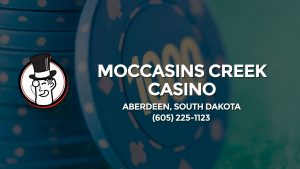 Casino & gambling-themed header image for Barons Bus Charter service to Moccasins Creek Casino in Aberdeen, South Dakota. Please call 6052251123 to contact the casino directly.)