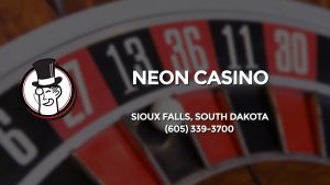 Casino & gambling-themed header image for Barons Bus Charter service to Neon Casino in Sioux Falls, South Dakota. Please call 6053393700 to contact the casino directly.)