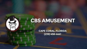 Casino & gambling-themed header image for Barons Bus Charter service to Cbs Amusement in Cape Coral, Florida. Please call 2394584441 to contact the casino directly.)