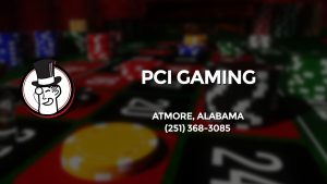 Casino & gambling-themed header image for Barons Bus Charter service to Pci Gaming in Atmore, Alabama. Please call 2513683085 to contact the casino directly.)