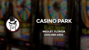 Casino & gambling-themed header image for Barons Bus Charter service to Casino Park in Medley, Florida. Please call 3058884900 to contact the casino directly.)