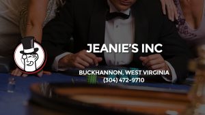 Casino & gambling-themed header image for Barons Bus Charter service to Jeanie's Inc in Buckhannon, West Virginia. Please call 3044729710 to contact the casino directly.)