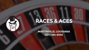 Casino & gambling-themed header image for Barons Bus Charter service to Races & Aces in Martinville, Louisiana. Please call 3373946055 to contact the casino directly.)