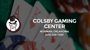 Casino & gambling-themed header image for Barons Bus Charter service to Colsby Gaming Center in Norman, Oklahoma. Please call 4053297490 to contact the casino directly.)