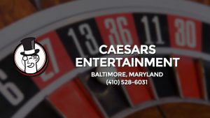 Casino & gambling-themed header image for Barons Bus Charter service to Caesars Entertainment in Baltimore, Maryland. Please call 4105286031 to contact the casino directly.)