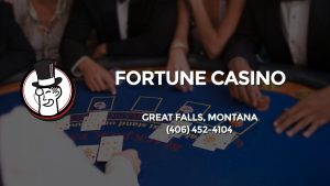 Casino & gambling-themed header image for Barons Bus Charter service to Fortune Casino in Great Falls, Montana. Please call 4064524104 to contact the casino directly.)