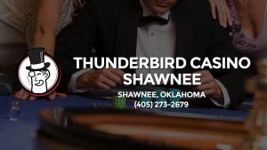 Casino & gambling-themed header image for Barons Bus Charter service to Thunderbird Casino Shawnee in Shawnee, Oklahoma. Please call 4052732679 to contact the casino directly.)