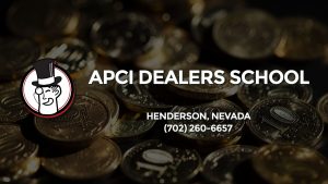 Casino & gambling-themed header image for Barons Bus Charter service to Apci Dealers School in Henderson, Nevada. Please call 7022606657 to contact the casino directly.)