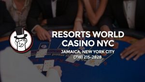 Casino & gambling-themed header image for Barons Bus Charter service to Resorts World Casino Nyc in Jamaica, New York City. Please call 7182152828 to contact the casino directly.)
