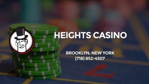 Casino & gambling-themed header image for Barons Bus Charter service to Heights Casino in Brooklyn, New York. Please call 7188524307 to contact the casino directly.)