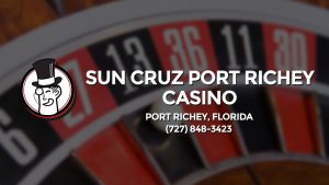 Casino & gambling-themed header image for Barons Bus Charter service to Sun Cruz Port Richey Casino in Port Richey, Florida. Please call 7278483423 to contact the casino directly.)
