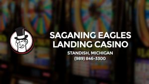 Casino & gambling-themed header image for Barons Bus Charter service to Saganing Eagles Landing Casino in Standish, Michigan. Please call 9898463300 to contact the casino directly.)