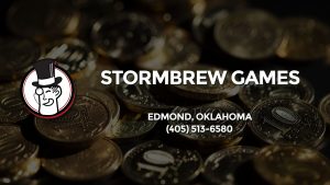 Casino & gambling-themed header image for Barons Bus Charter service to Stormbrew Games in Edmond, Oklahoma. Please call 4055136580 to contact the casino directly.)