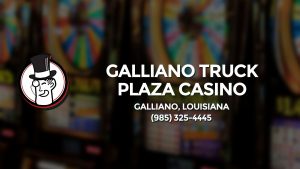 Casino & gambling-themed header image for Barons Bus Charter service to Galliano Truck Plaza Casino in Galliano, Louisiana. Please call 9853254445 to contact the casino directly.)