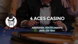 Casino & gambling-themed header image for Barons Bus Charter service to 4 Aces Casino in Aberdeen, South Dakota. Please call 6052251340 to contact the casino directly.)