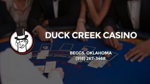 Casino & gambling-themed header image for Barons Bus Charter service to Duck Creek Casino in Beggs, Oklahoma. Please call 9182673468 to contact the casino directly.)