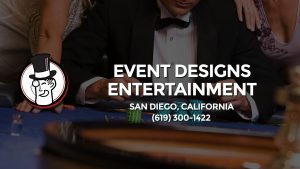 Casino & gambling-themed header image for Barons Bus Charter service to Event Designs Entertainment in San Diego, California. Please call 6193001422 to contact the casino directly.)