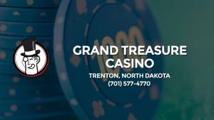 Casino & gambling-themed header image for Barons Bus Charter service to Grand Treasure Casino in Trenton, North Dakota. Please call 7015774770 to contact the casino directly.)