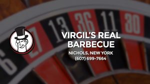 Casino & gambling-themed header image for Barons Bus Charter service to Virgil's Real Barbecue in Nichols, New York. Please call 6076997664 to contact the casino directly.)