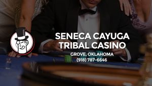 Casino & gambling-themed header image for Barons Bus Charter service to Seneca Cayuga Tribal Casino in Grove, Oklahoma. Please call 9187876646 to contact the casino directly.)