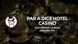Casino & gambling-themed header image for Barons Bus Charter service to Par A Dice Hotel Casino in East Peoria, Illinois. Please call 3096997711 to contact the casino directly.)