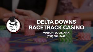 Casino & gambling-themed header image for Barons Bus Charter service to Delta Downs Racetrack Casino Hotel in Vinton, Louisiana. Please call 3375897442 to contact the casino directly.)