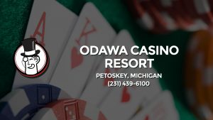 Casino & gambling-themed header image for Barons Bus Charter service to Odawa Casino Resort in Petoskey, Michigan. Please call 2314396100 to contact the casino directly.)