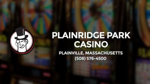 Casino & gambling-themed header image for Barons Bus Charter service to Plainridge Park Casino in Plainville, Massachusetts. Please call 5085764500 to contact the casino directly.)