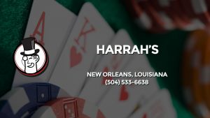 Casino & gambling-themed header image for Barons Bus Charter service to Harrah's in New Orleans, Louisiana. Please call 5045336638 to contact the casino directly.)