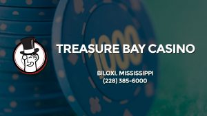 Casino & gambling-themed header image for Barons Bus Charter service to Treasure Bay Casino in Biloxi, Mississippi. Please call 2283856000 to contact the casino directly.)