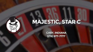 Casino & gambling-themed header image for Barons Bus Charter service to Majestic, Star C in Gary, Indiana. Please call 2199777777 to contact the casino directly.)