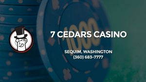 Casino & gambling-themed header image for Barons Bus Charter service to 7 Cedars Casino in Sequim, Washington. Please call 3606837777 to contact the casino directly.)