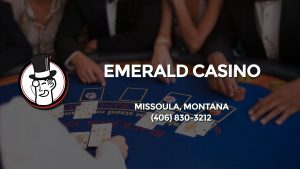 Casino & gambling-themed header image for Barons Bus Charter service to Emerald Casino in Missoula, Montana. Please call 4068303212 to contact the casino directly.)