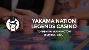 Casino & gambling-themed header image for Barons Bus Charter service to Yakama Nation Legends Casino in Toppenish, Washington. Please call 5098658800 to contact the casino directly.)
